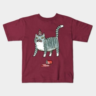 Party cat party foul Kids T-Shirt